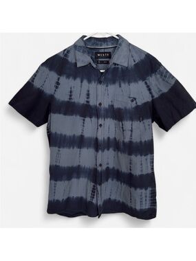Westy Men’s button down blue tie dye 
Size M